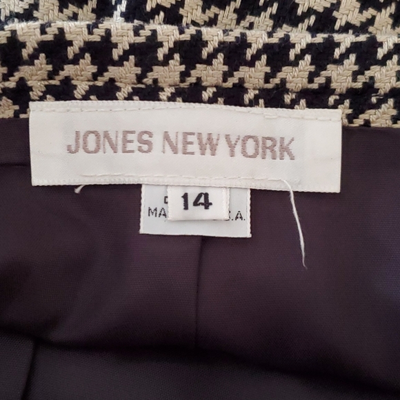 Jones New York Houndstooth Skirt 24" size 14 - Picture 4 of 6
